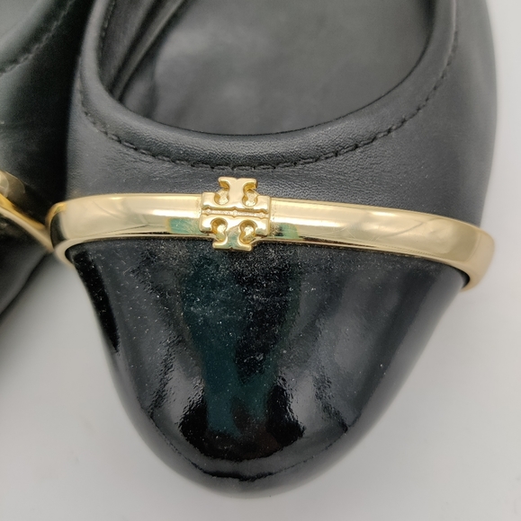 Tory Burch Pacey Black leather sz 8 - Picture 3 of 6